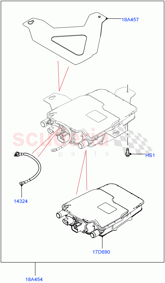 High Voltage Heater (2.0L AJ200P Hi PHEV) ((V) FROMMA000001) of Land Rover Land Rover Range Rover Velar (2017+) [2.0 Turbo Petrol AJ200P]