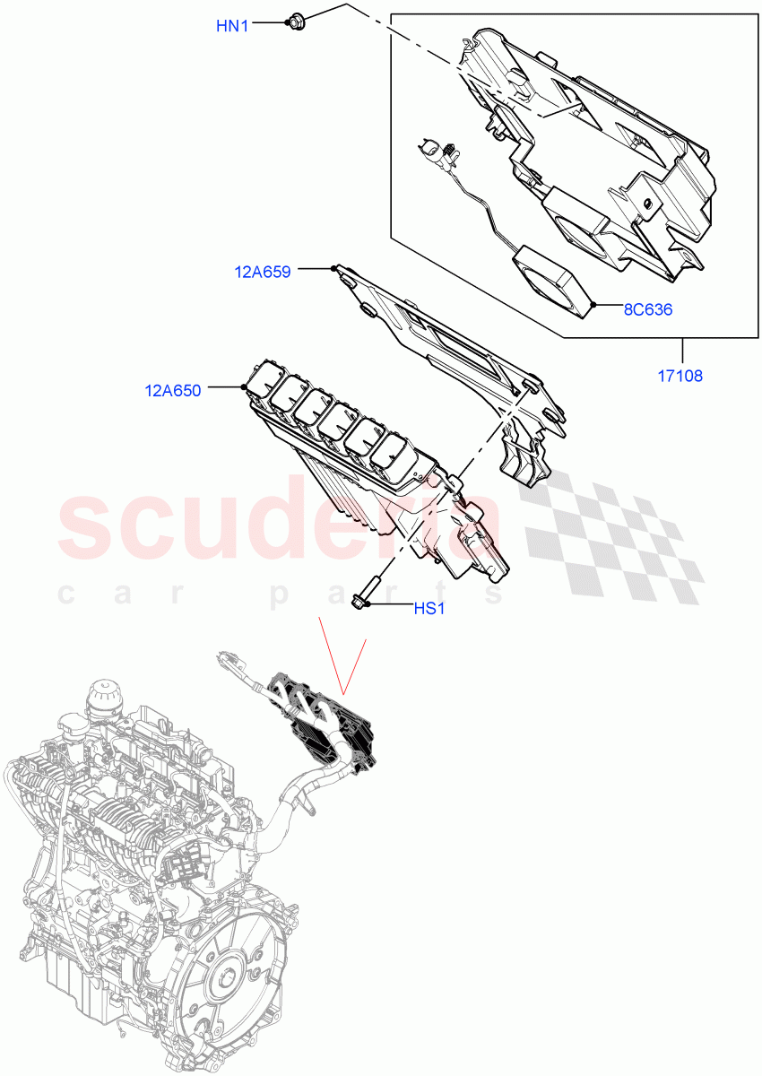 Engine Modules And Sensors (2.0L AJ21D4 Diesel Mid, Halewood (UK)) ((V) FROMMH000001) of Land Rover Land Rover Discovery Sport (2015+) [2.0 Turbo Diesel AJ21D4]