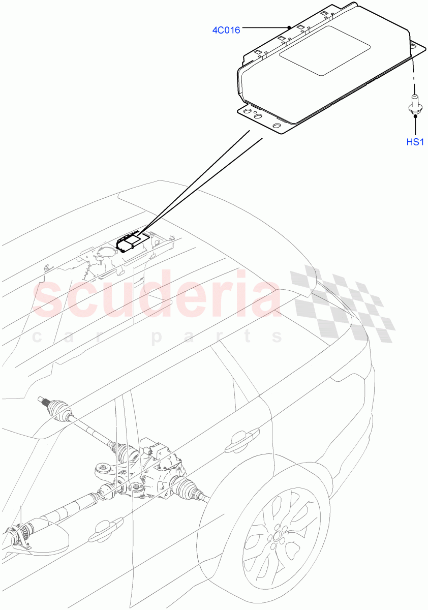 Rear Axle Modules And Sensors (Torque Vectoring By Braking (TVBB)) of Land Rover Land Rover Range Rover Sport (2014+) [2.0 Turbo Petrol GTDI]