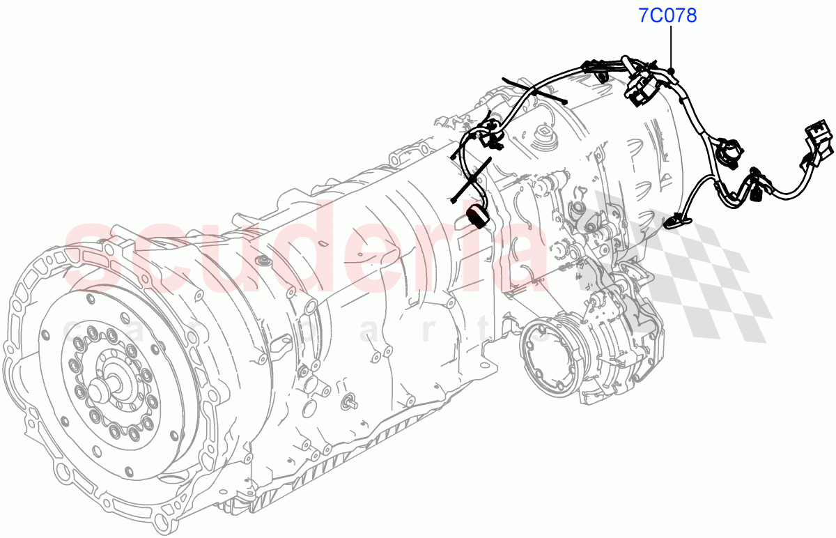 Electrical Wiring - Engine And Dash (Transmission) ((V) FROMMH000001) of Land Rover Land Rover Discovery Sport (2015+) [1.5 I3 Turbo Petrol AJ20P3]