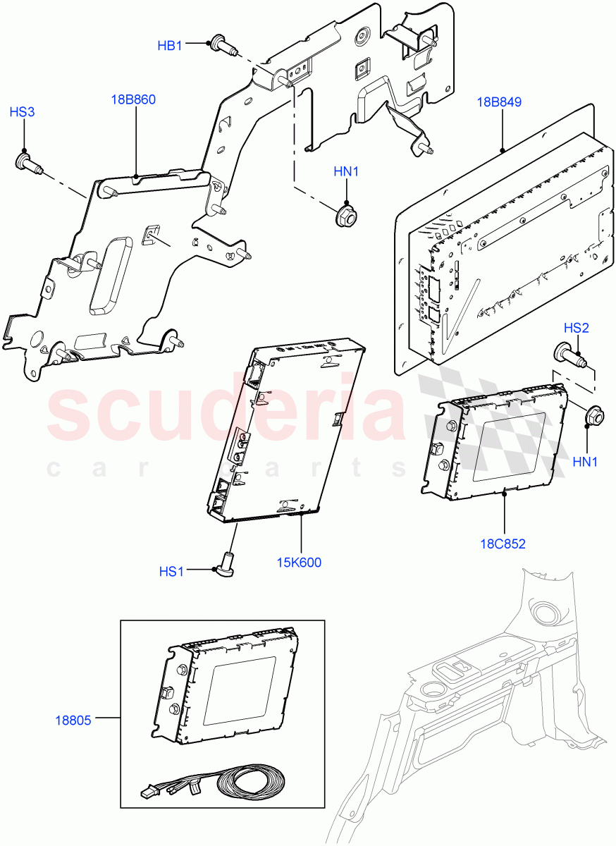 Family Entertainment System (Luggage Compartment) ((V) FROMCA000001) of Land Rover Land Rover Discovery 4 (2010-2016) [3.0 Diesel 24V DOHC TC]