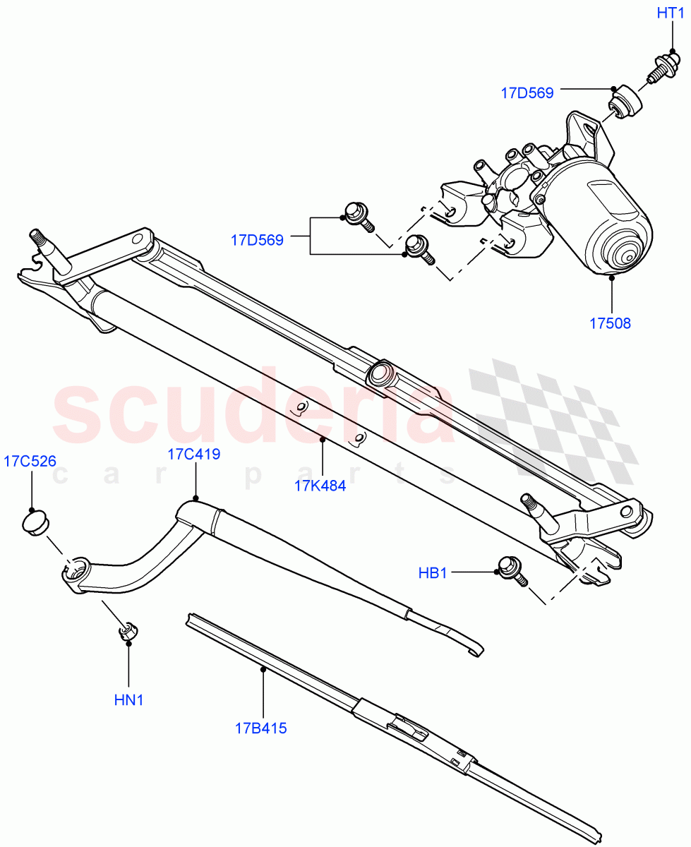 Windscreen Wiper ((V) FROMAA000001) of Land Rover Land Rover Discovery 4 (2010-2016) [2.7 Diesel V6]