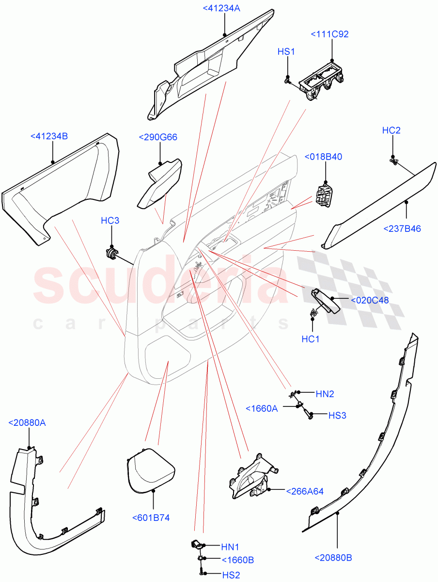Front Door Trim Installation of Land Rover Land Rover Range Rover (2022+) [3.0 I6 Turbo Diesel AJ20D6]