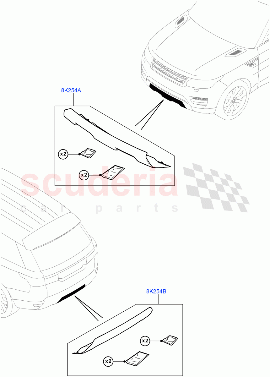 Exterior Body Protection (Accessory) of Land Rover Land Rover Range Rover Sport (2014+) [4.4 DOHC Diesel V8 DITC]