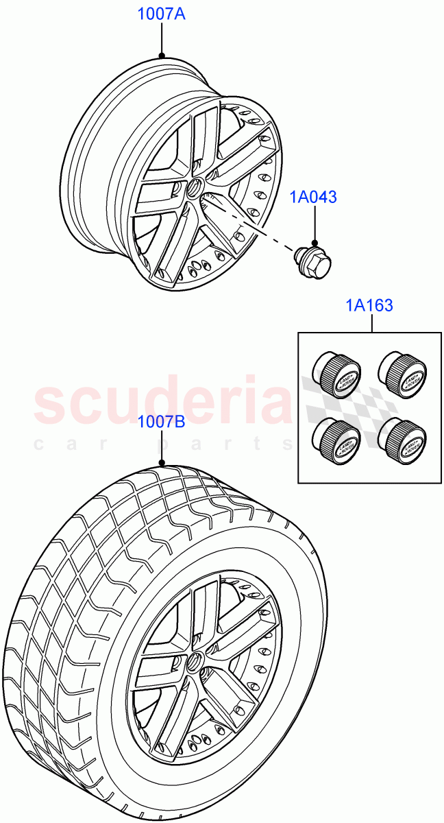 Wheels (Accessory) of Land Rover Land Rover Range Rover Sport (2005-2009) [2.7 Diesel V6]