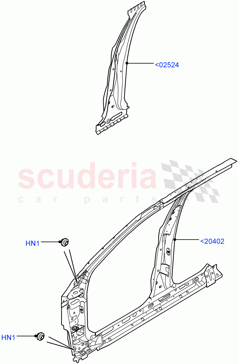 Side Panels - Inner (Front) (Changsu (China)) ((V) FROMEG000001) of Land Rover Land Rover Range Rover Evoque (2012-2018) [2.0 Turbo Petrol GTDI]