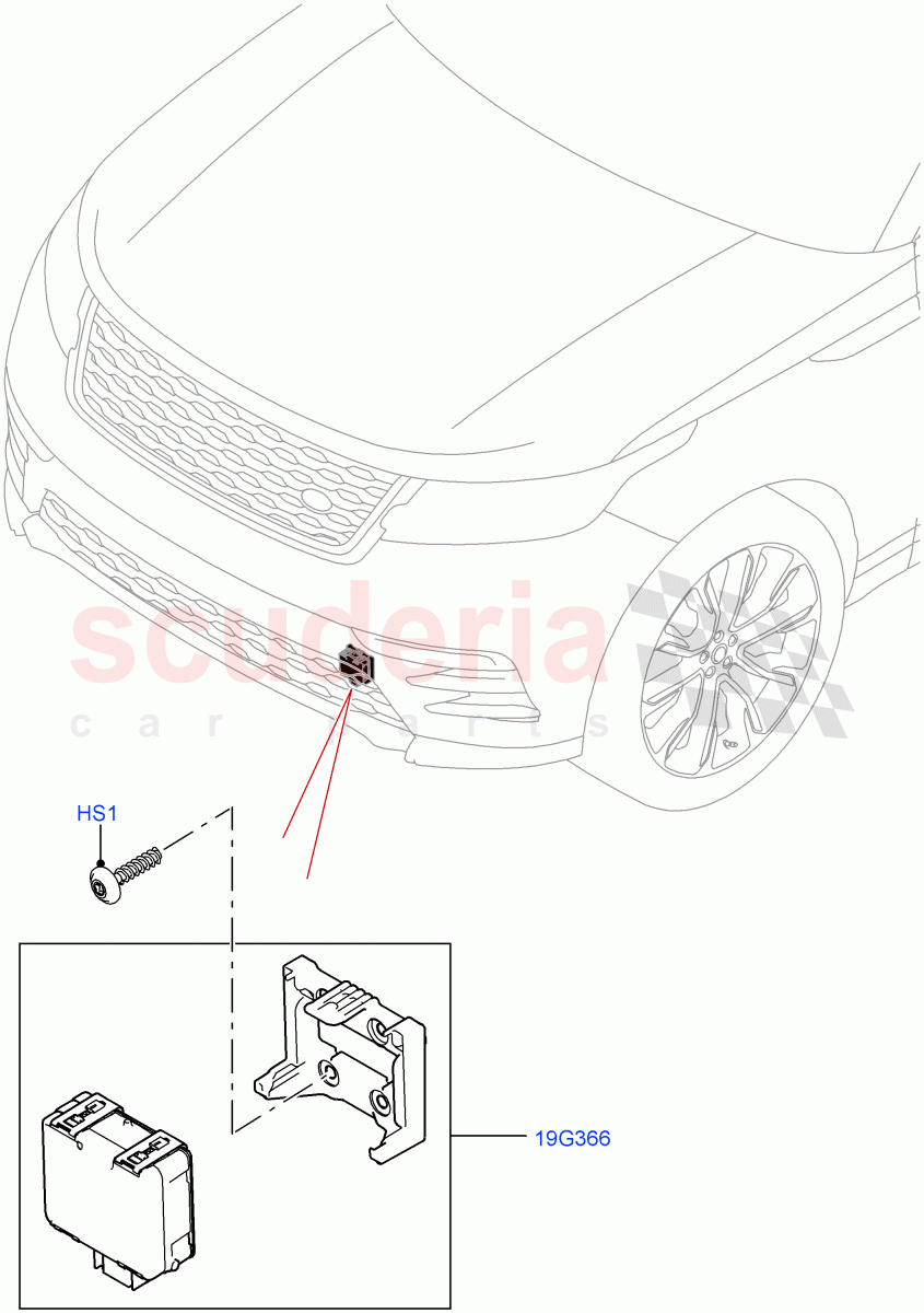 Speed Control (2.0L I4 Mid DOHC AJ200 Petrol, Adaptive Speed Control+Queue Assist, 2.0L I4 High DOHC AJ200 Petrol, ACC + Adaptive Lane Control, ACC + Stop/go, With Speed Control, Adaptive Cruise Control with Stg As, 2.0L AJ200P Hi PHEV, ACC + Stop/go + Cra) of Land Rover Land Rover Range Rover Velar (2017+) [2.0 Turbo Petrol AJ200P]