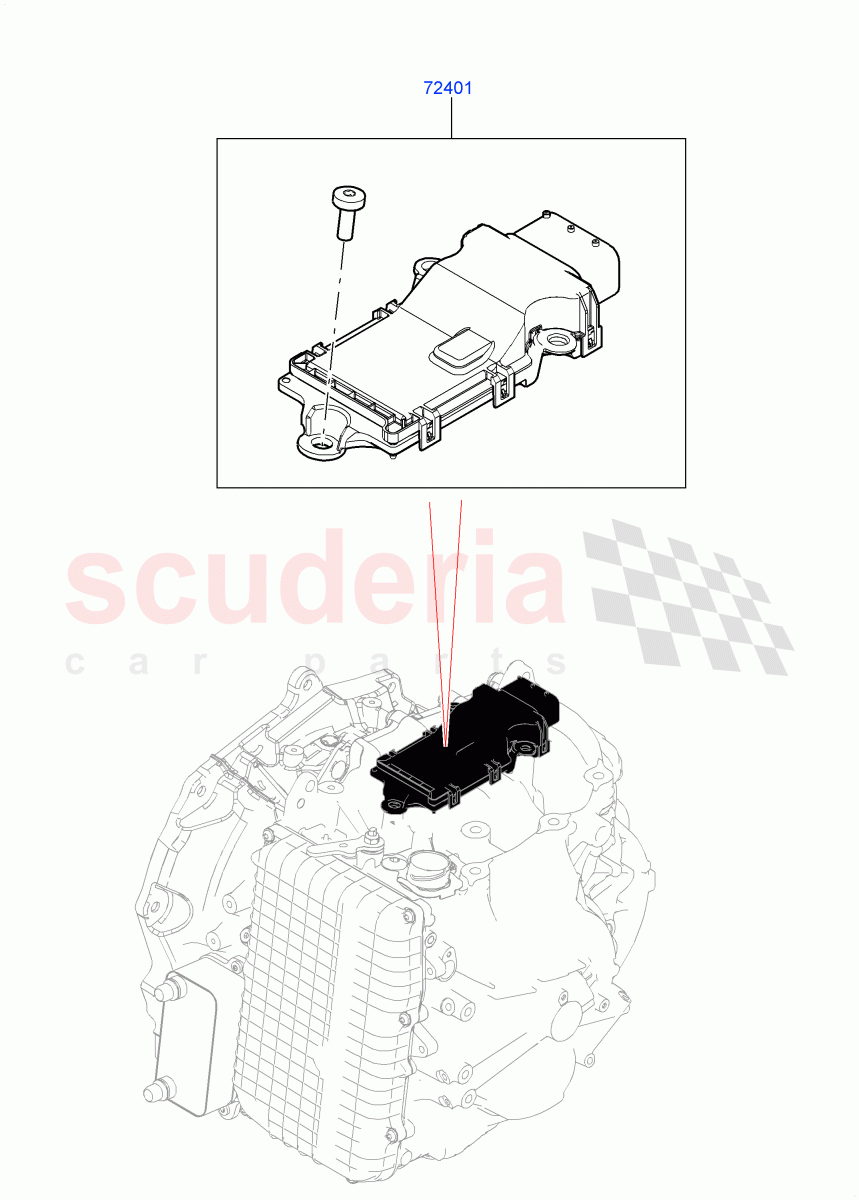Transmission Modules And Sensors (9 Speed Auto Trans 9HP50, Halewood (UK)) of Land Rover Land Rover Range Rover Evoque (2019+) [2.0 Turbo Petrol AJ200P]