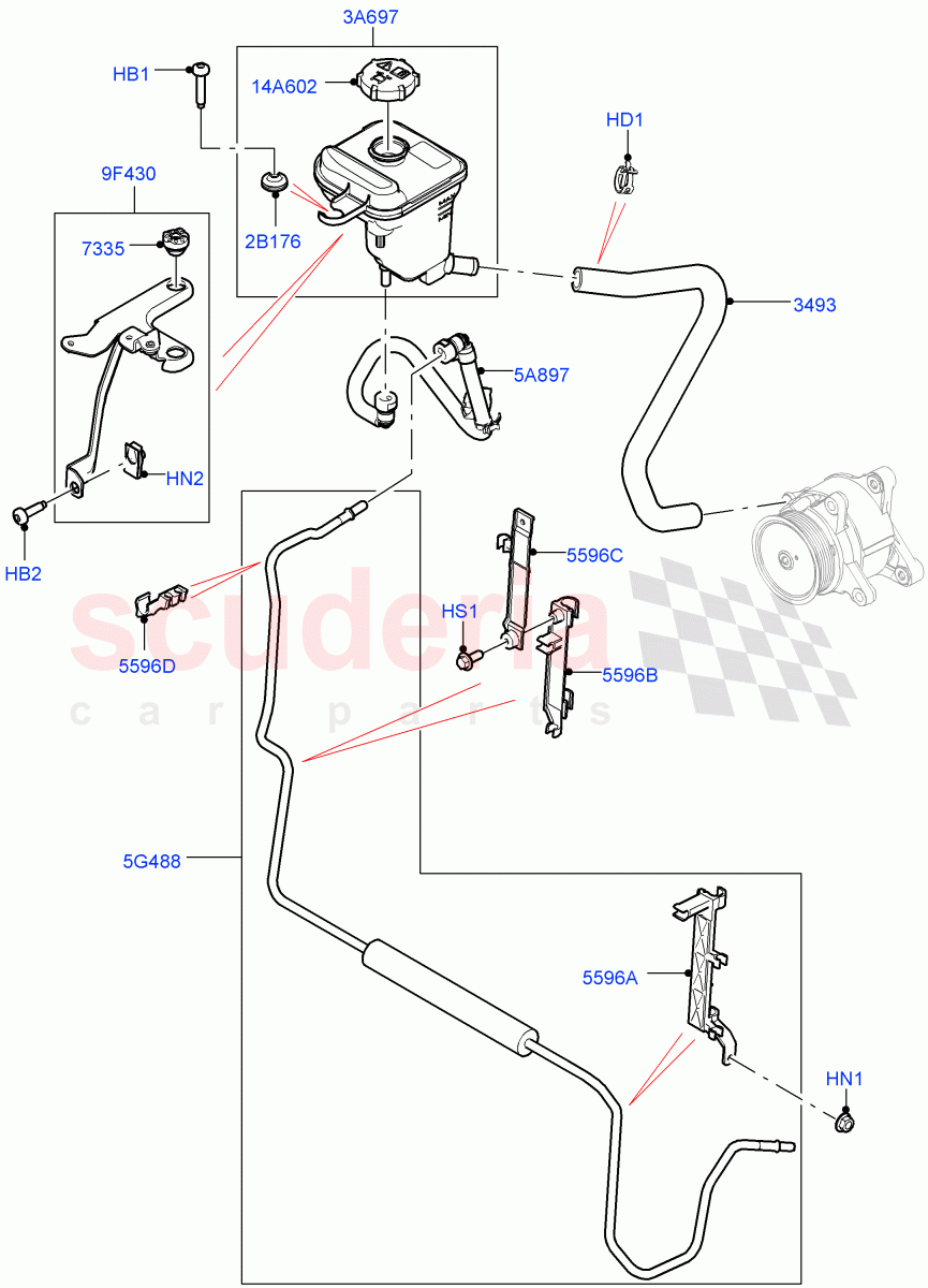 Active Anti-Roll Bar System (Cooler, Reservoir) (3.0L AJ20D6 Diesel High, Electronic Air Suspension With ACE, Sport Suspension w/ARC) ((V) FROMMA000001) of Land Rover Land Rover Range Rover (2012-2021) [5.0 OHC SGDI NA V8 Petrol]