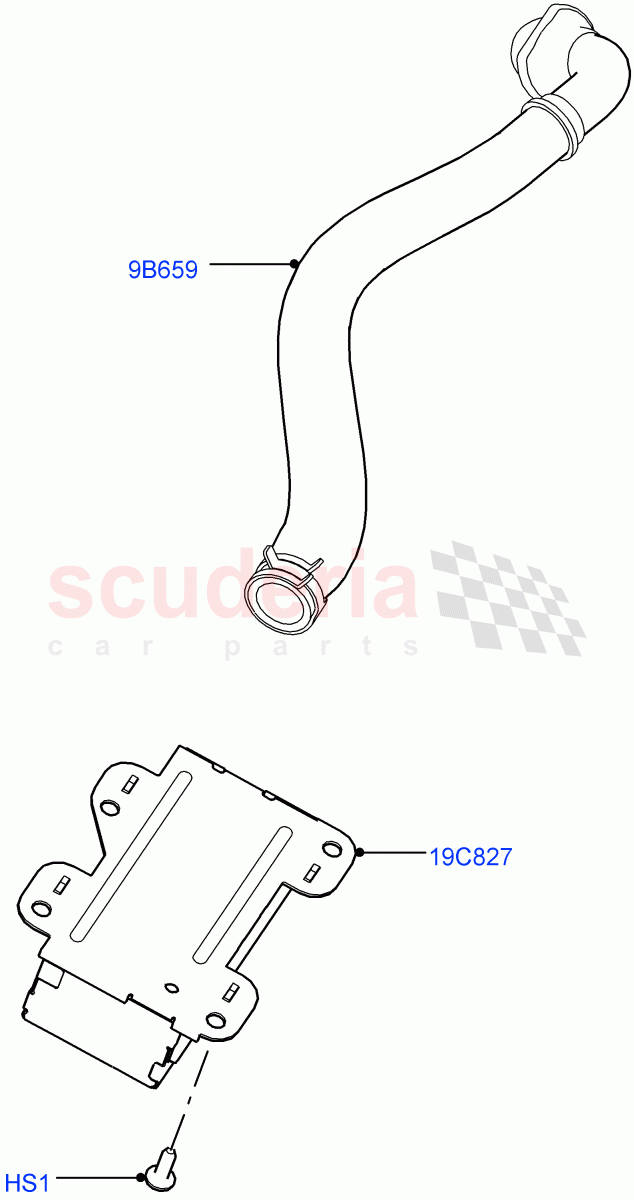 Heater/Air Cond.External Components (Ioniser) (Cabin Air Ionisation / PM2.5, Air Purge/Ionisation/PM2.5/CO2) of Land Rover Land Rover Range Rover Velar (2017+) [3.0 Diesel 24V DOHC TC]