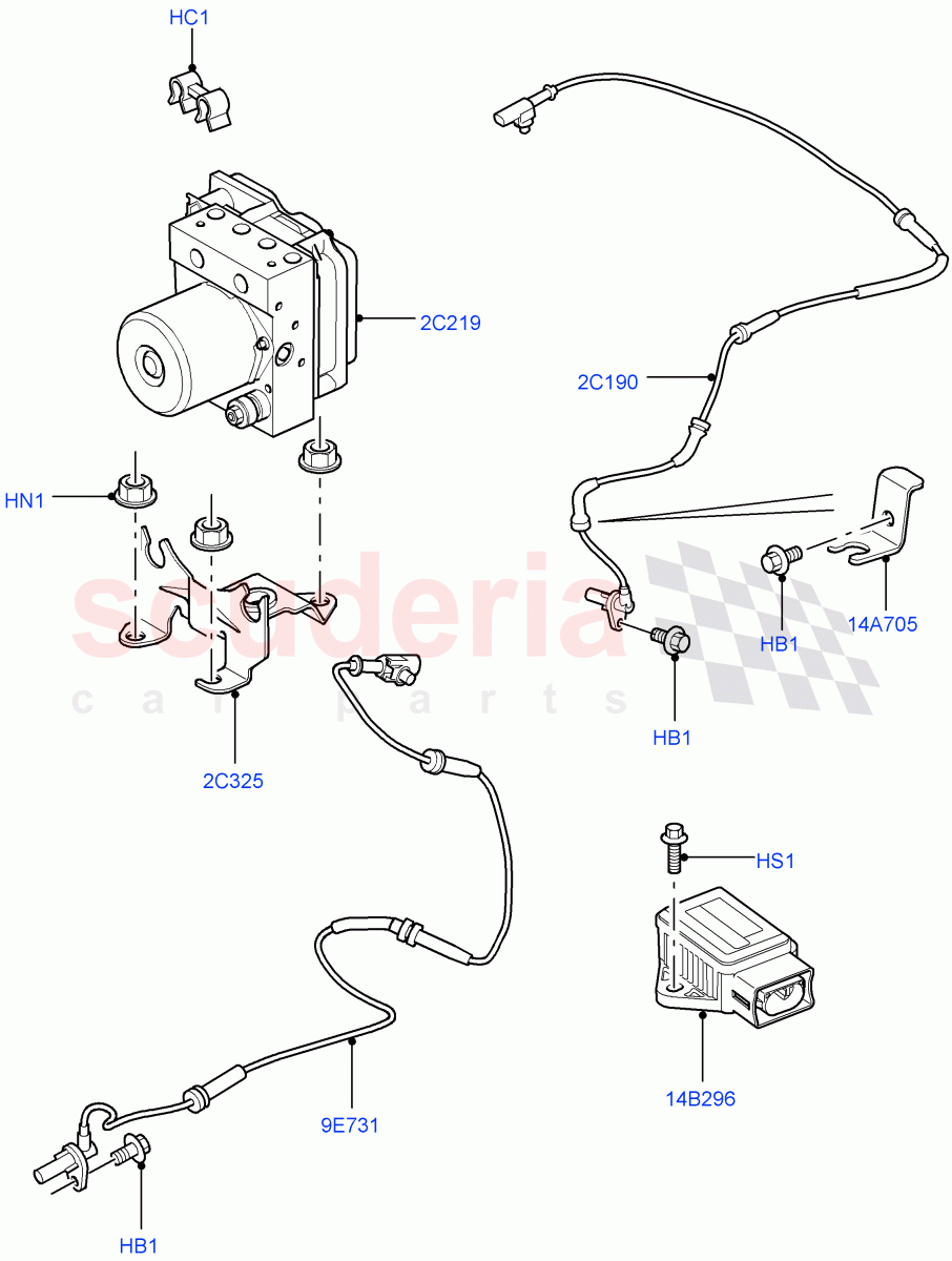 Anti-Lock Braking System ((V) FROMAA000001) of Land Rover Land Rover Discovery 4 (2010-2016) [2.7 Diesel V6]