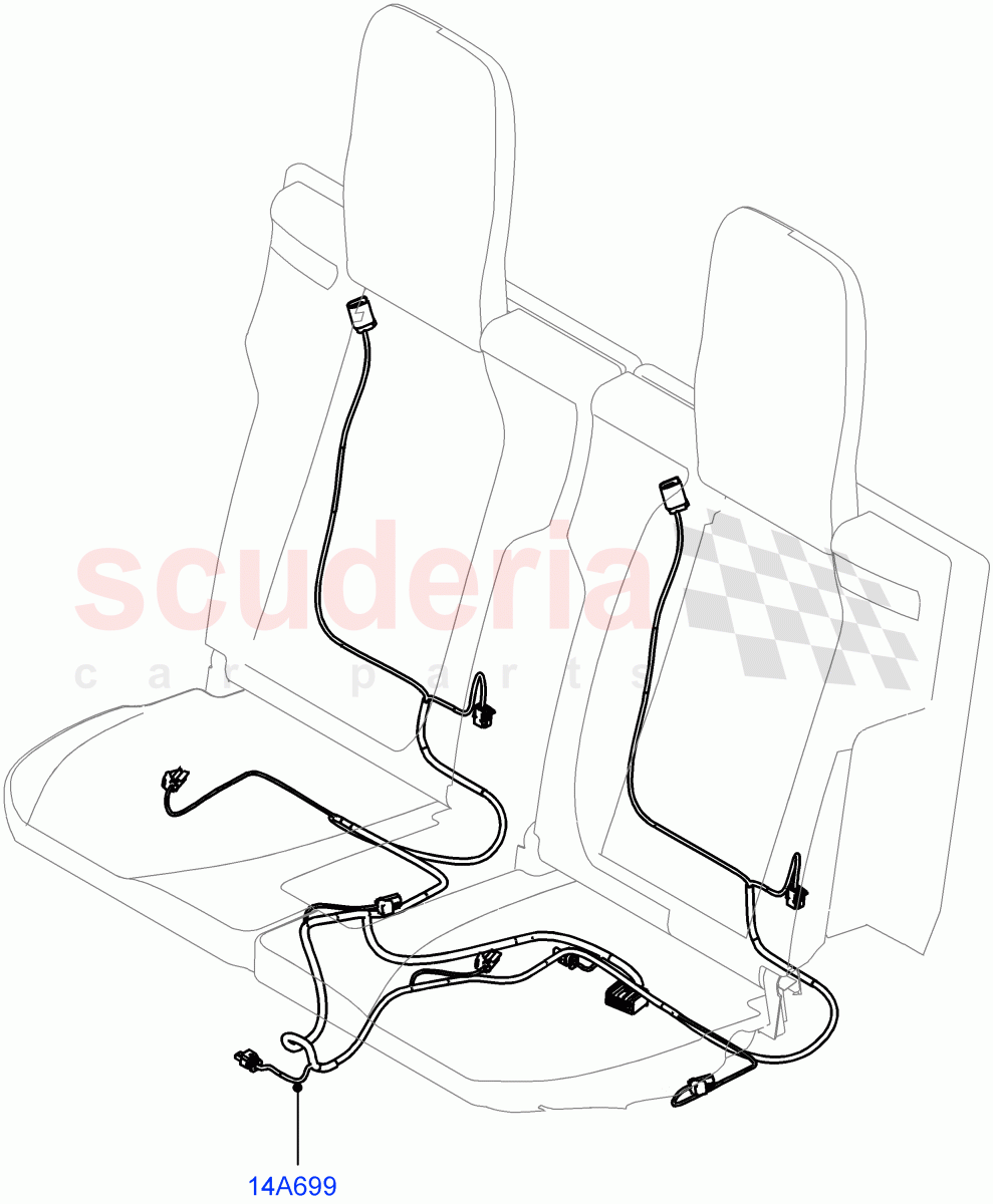 Wiring - Seats (With 7 Seat Configuration) of Land Rover Land Rover Range Rover Sport (2014+) [4.4 DOHC Diesel V8 DITC]