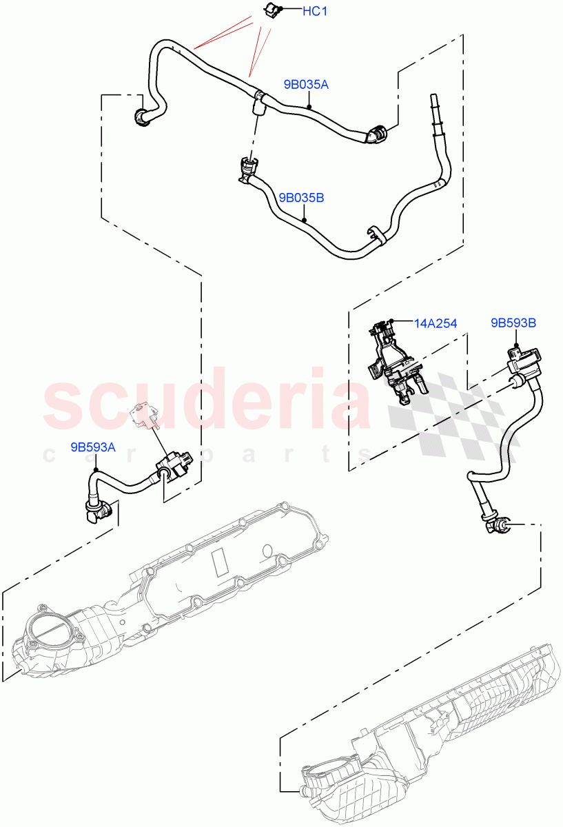 Evaporative Emission (4.4 V8 Turbo Petrol (NC10)) of Land Rover Land Rover Range Rover (2022+) [4.4 V8 Turbo Petrol NC10]