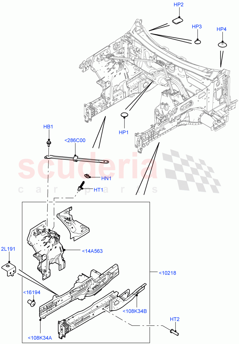 Front Panels, Aprons & Side Members (Reinforcement - Member) of Land Rover Land Rover Range Rover Sport (2014+) [4.4 DOHC Diesel V8 DITC]