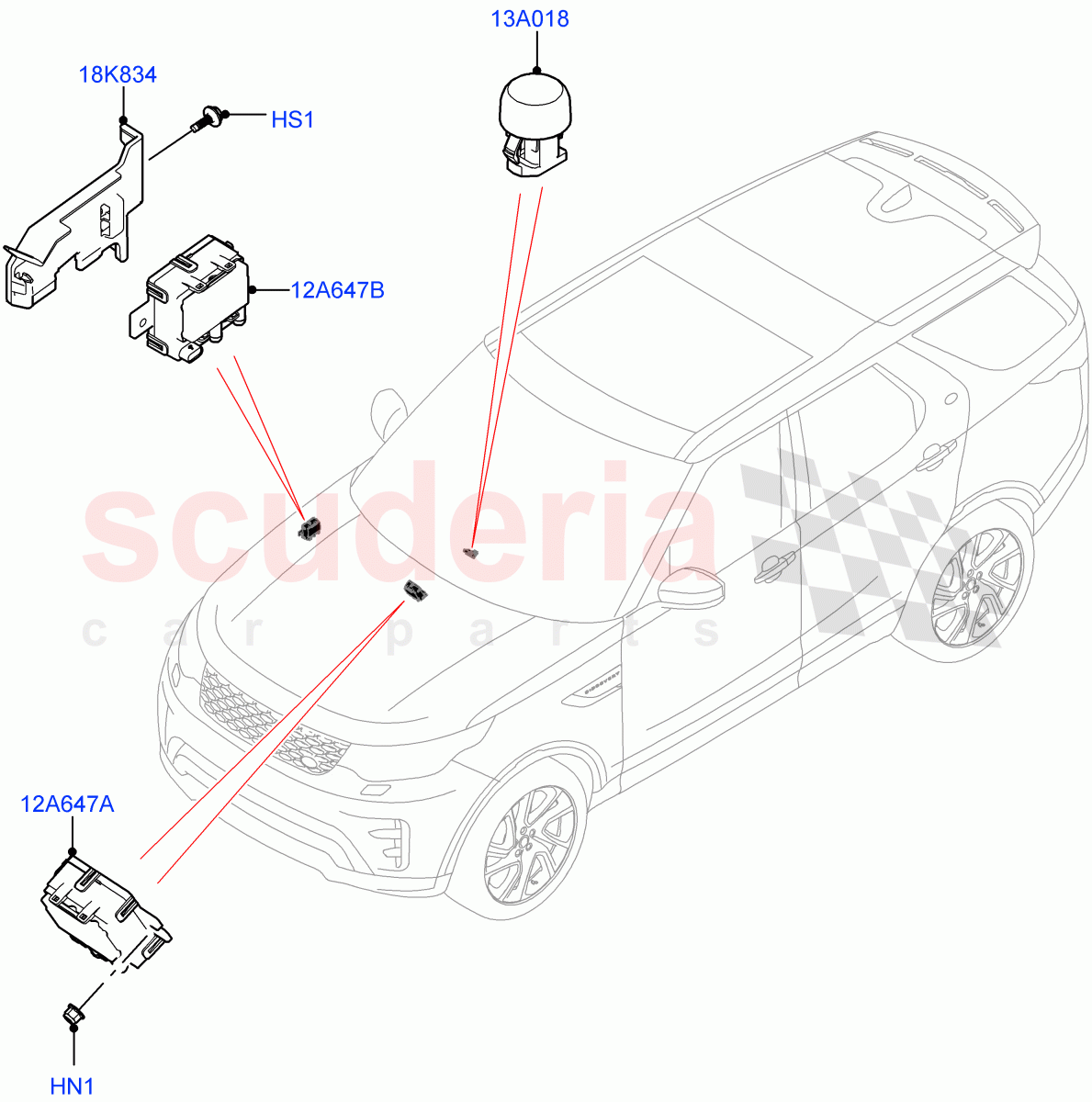 Air Conditioning And Heater Sensors (Nitra Plant Build) ((V) FROMM2000001) of Land Rover Land Rover Discovery 5 (2017+) [3.0 I6 Turbo Petrol AJ20P6]