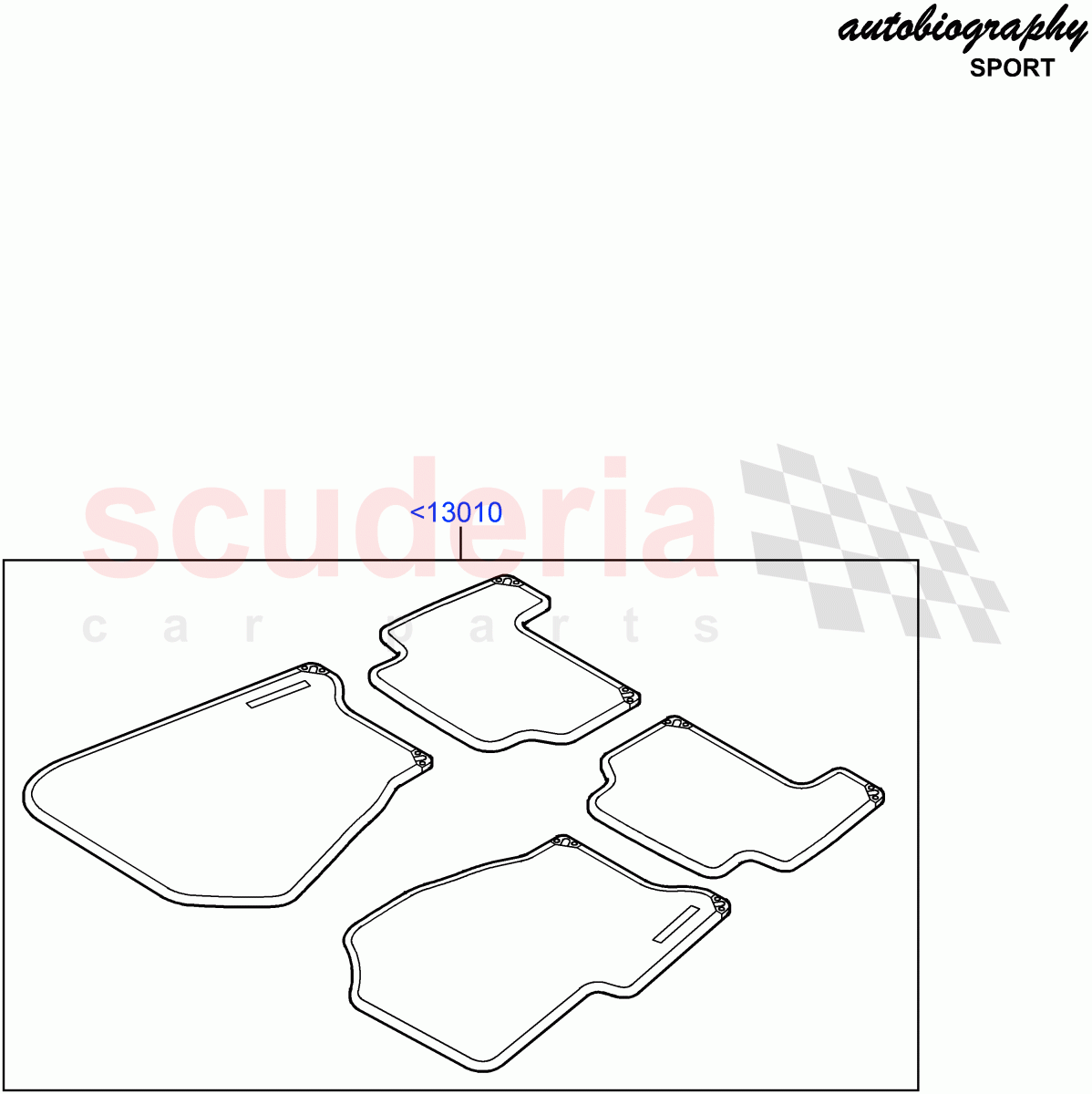 Floor Trim (Autobiography Sales Badge) ((V) FROMAA000001) of Land Rover Land Rover Range Rover Sport (2010-2013) [5.0 OHC SGDI SC V8 Petrol]