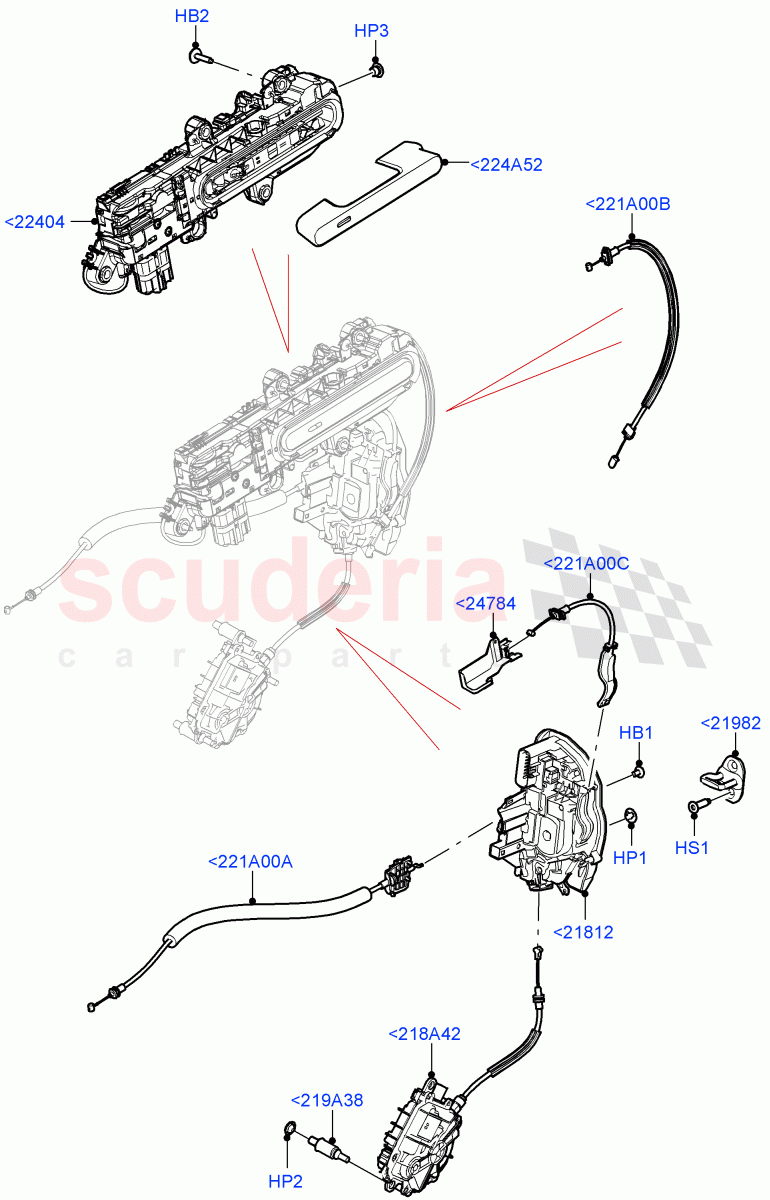 Front Door Lock Controls of Land Rover Land Rover Range Rover (2022+) [4.4 V8 Turbo Petrol NC10]