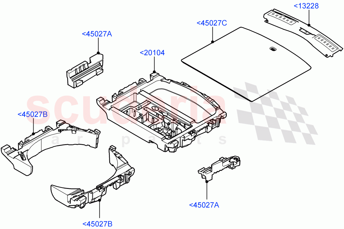 Load Compartment Trim (Stowage Compartment, Floor) (Itatiaia (Brazil)) of Land Rover Land Rover Range Rover Evoque (2019+) [2.0 Turbo Diesel]