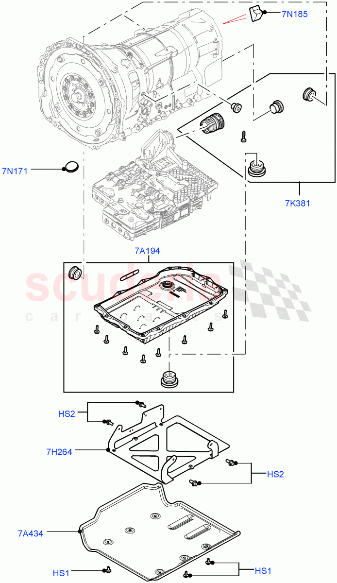 Transmission External Components of Land Rover Land Rover Range Rover (2010-2012) [5.0 OHC SGDI SC V8 Petrol]