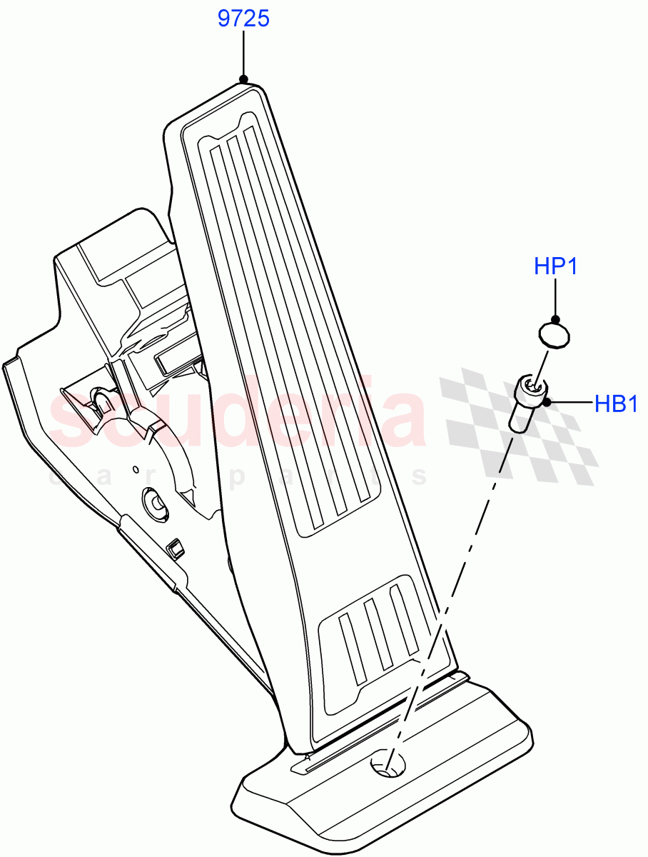Accelerator/Injection Pump Controls (3.0L AJ20P6 Petrol High, 3.0L AJ20P6 Petrol PHEV) of Land Rover Land Rover Range Rover (2022+) [3.0 I6 Turbo Petrol AJ20P6]