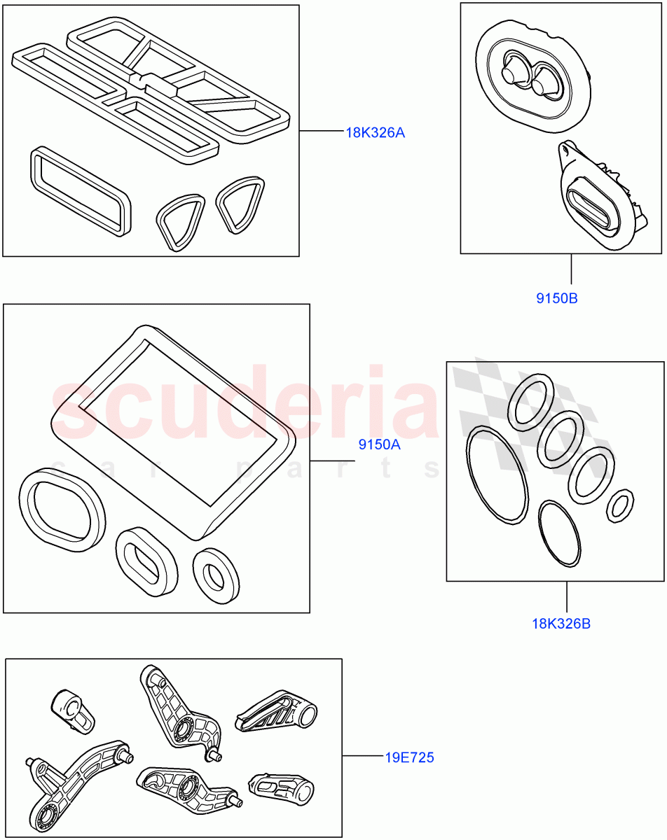 Heater/Air Cond.External Components (Service Kit, Main Unit) of Land Rover Land Rover Range Rover Velar (2017+) [3.0 Diesel 24V DOHC TC]