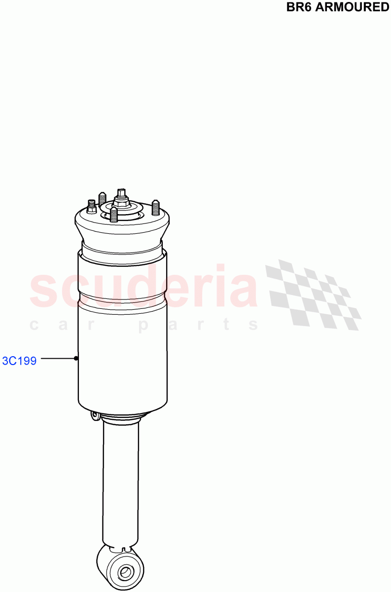 Front Suspension Struts And Springs (With B6 Level Armouring) ((V) FROMAA000001) of Land Rover Land Rover Discovery 4 (2010-2016) [2.7 Diesel V6]