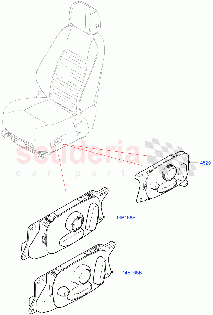 Switches (Seats) (Changsu (China)) ((V) FROMHG379388) of Land Rover Land Rover Discovery Sport (2015+) [2.0 Turbo Diesel]