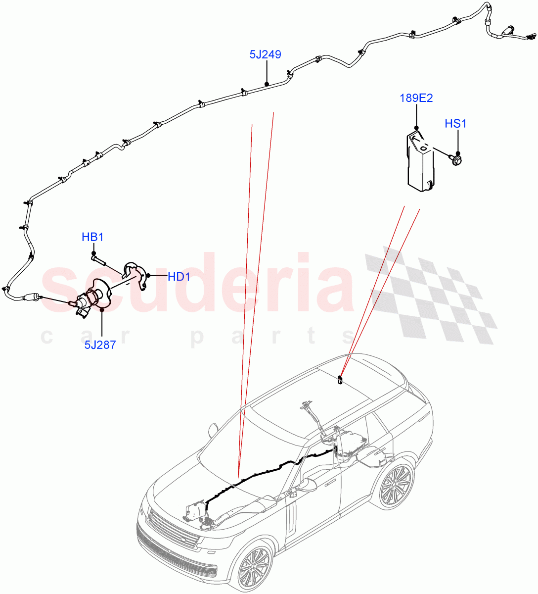 Exhaust Fluid Injection System (Injector and Control Unit) (3.0L AJ20D6 Diesel High, With Diesel Exh Fluid Emission Tank) of Land Rover Land Rover Range Rover (2022+) [3.0 I6 Turbo Diesel AJ20D6]