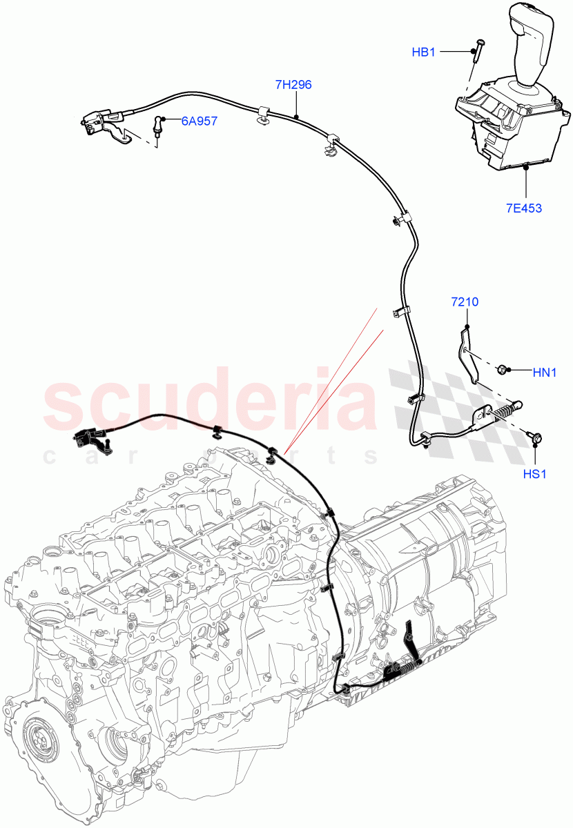 Gear Change-Automatic Transmission (3.0L AJ20P6 Petrol High, 8 Speed Auto Trans ZF 8HP76) ((V) FROMKA000001) of Land Rover Land Rover Range Rover Sport (2014+) [4.4 DOHC Diesel V8 DITC]