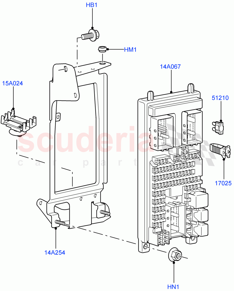 Fuses, Holders And Circuit Breakers (Passenger Compartment) ((V) FROMAA000001) of Land Rover Land Rover Range Rover Sport (2010-2013) [3.6 V8 32V DOHC EFI Diesel]