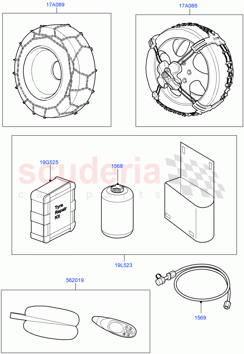 Emergency And Safety Equipment (External, Accessory) ((V) FROMAA000001) of Land Rover Land Rover Discovery 4 (2010-2016) [3.0 DOHC GDI SC V6 Petrol]