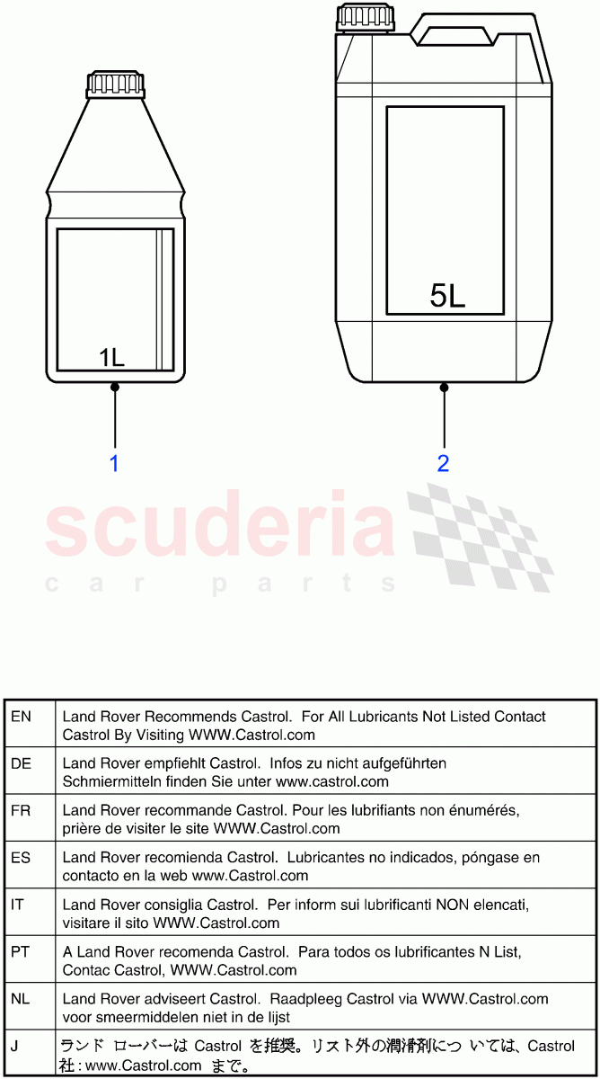 Engine Oil ((V) FROM7A000001) of Land Rover Land Rover Defender (2007-2016)