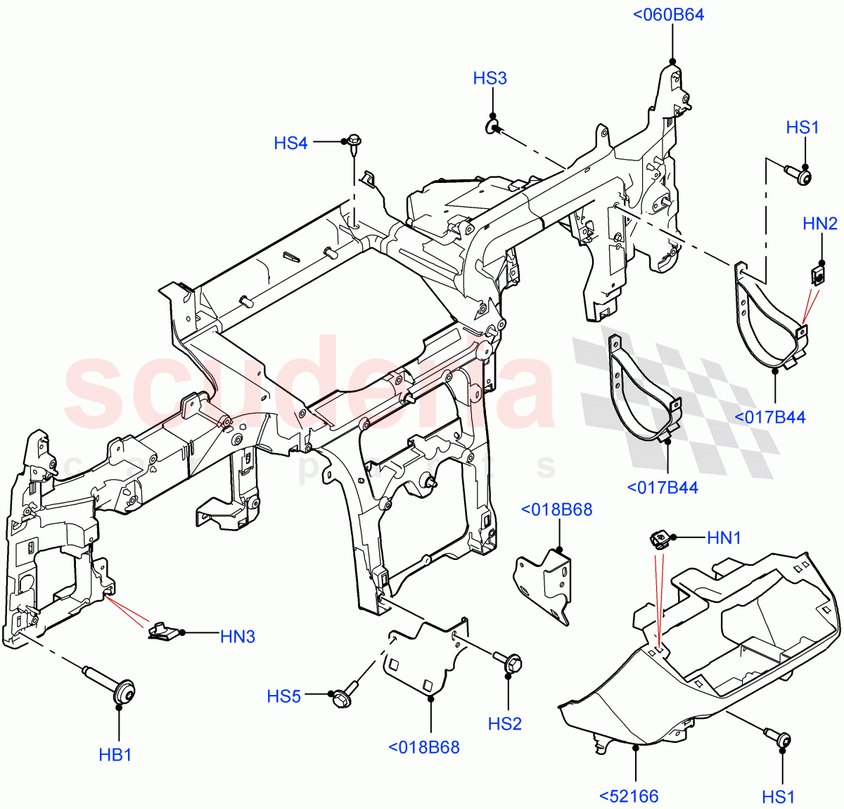 Instrument Panel (Internal Components) of Land Rover Land Rover Defender (2020+) [2.0 Turbo Diesel]