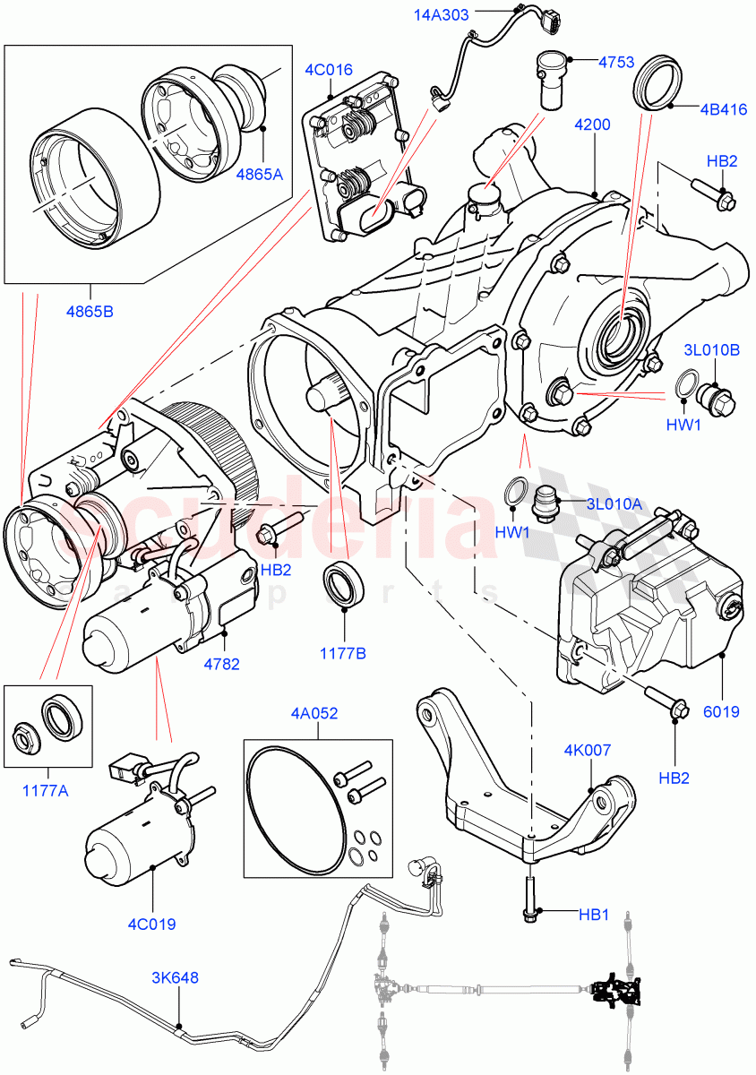 Rear Axle (Differential Assembly Components) (Halewood (UK), Efficient Driveline) ((V) FROMGH000001) of Land Rover Land Rover Range Rover Evoque (2012-2018) [2.0 Turbo Diesel]