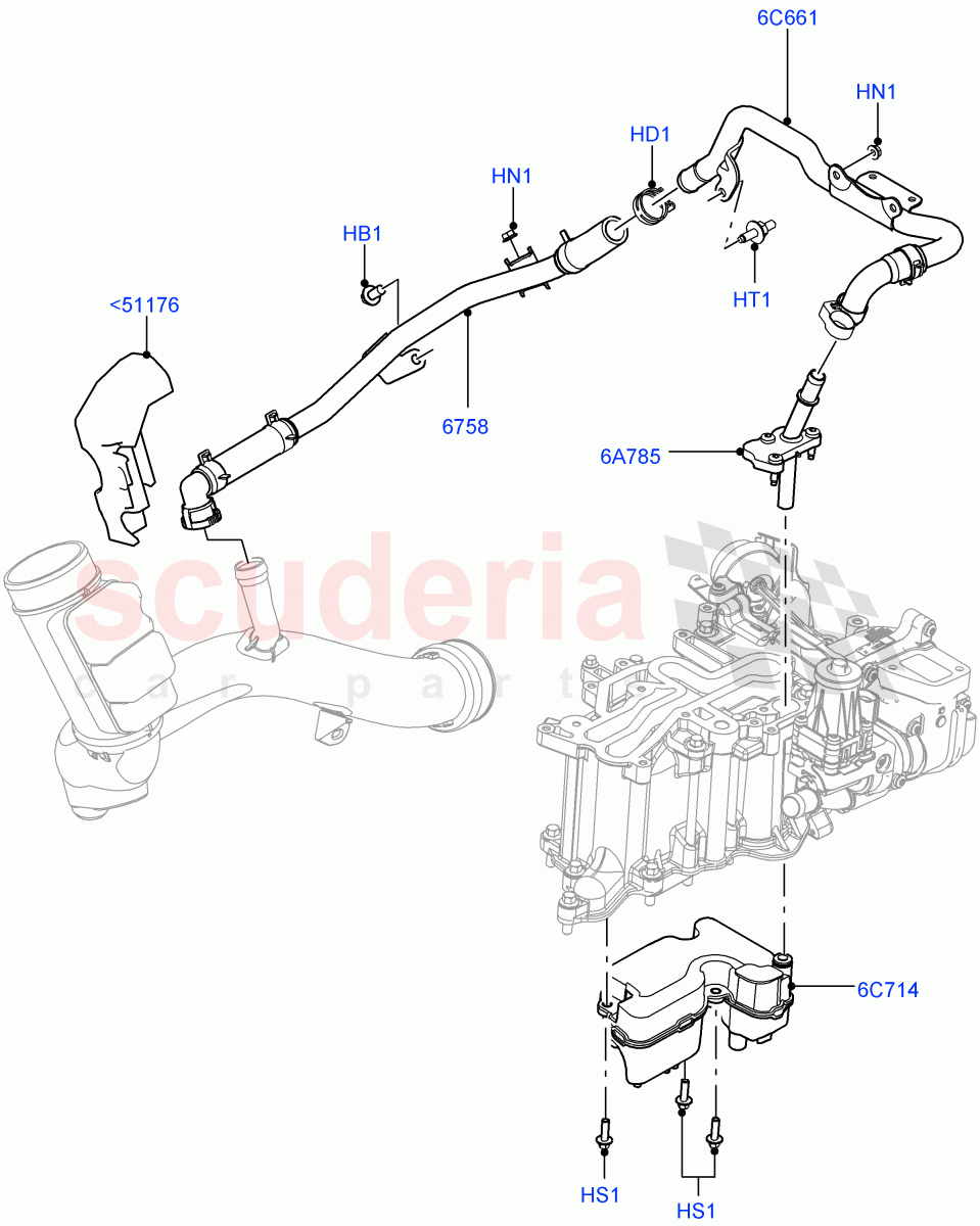 Emission Control - Crankcase (4.4L DOHC DITC V8 Diesel) of Land Rover Land Rover Range Rover (2012-2021) [4.4 DOHC Diesel V8 DITC]