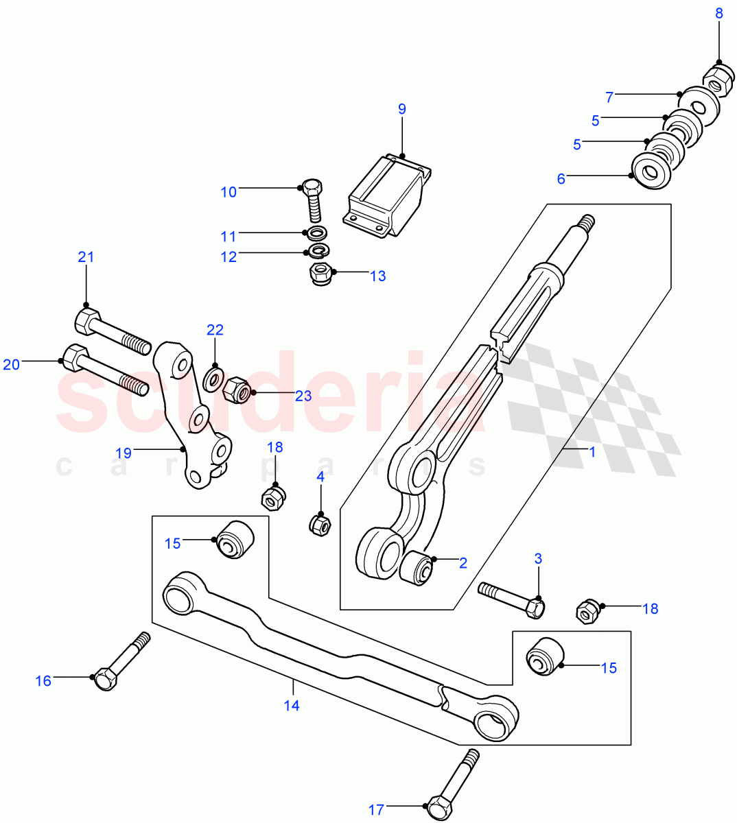 Radius Arms & Links ((V) FROM7A000001) of Land Rover Land Rover Defender (2007-2016)