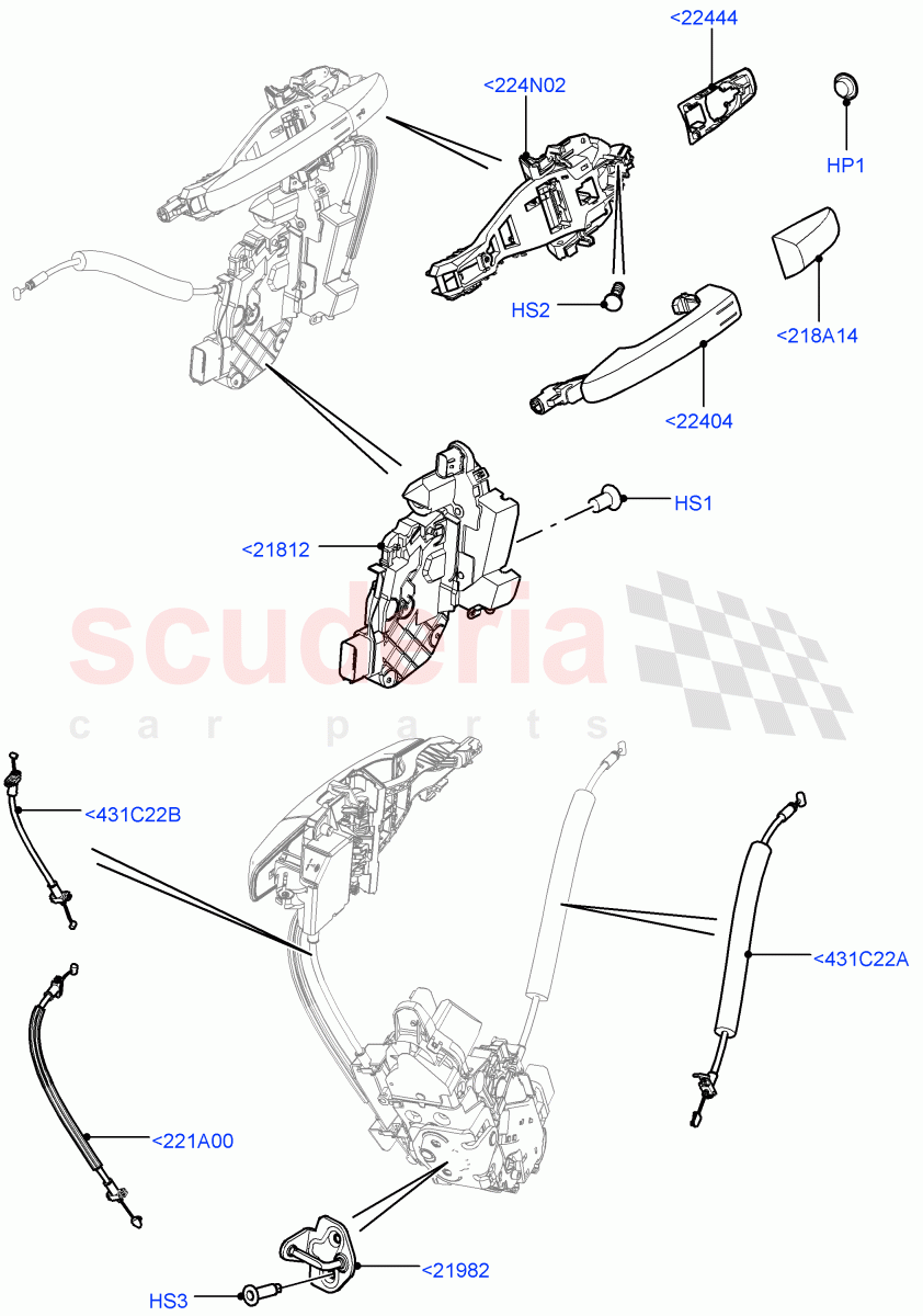 Front Door Lock Controls (Changsu (China)) ((V) FROMEG000001) of Land Rover Land Rover Range Rover Evoque (2012-2018) [2.0 Turbo Diesel]