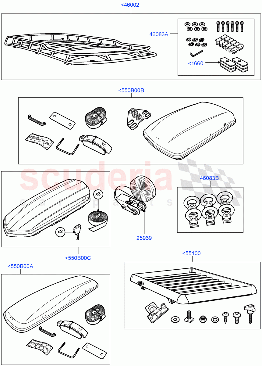Roof Rack Systems ((V) FROMAA000001) of Land Rover Land Rover Range Rover (2010-2012) [4.4 DOHC Diesel V8 DITC]