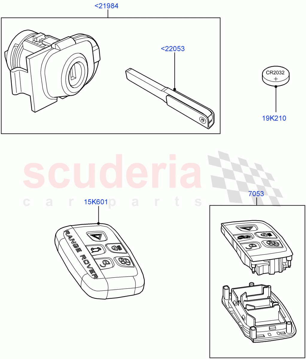 Vehicle Lock Sets And Repair Kits (Changsu (China)) ((V) FROMEG000001) of Land Rover Land Rover Range Rover Evoque (2012-2018) [2.0 Turbo Diesel]