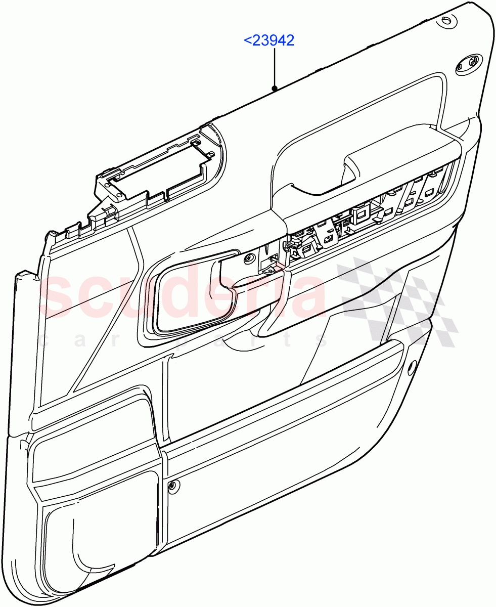 Front Door Trim Panels ((V) FROMAA000001) of Land Rover Land Rover Range Rover (2010-2012) [3.6 V8 32V DOHC EFI Diesel]
