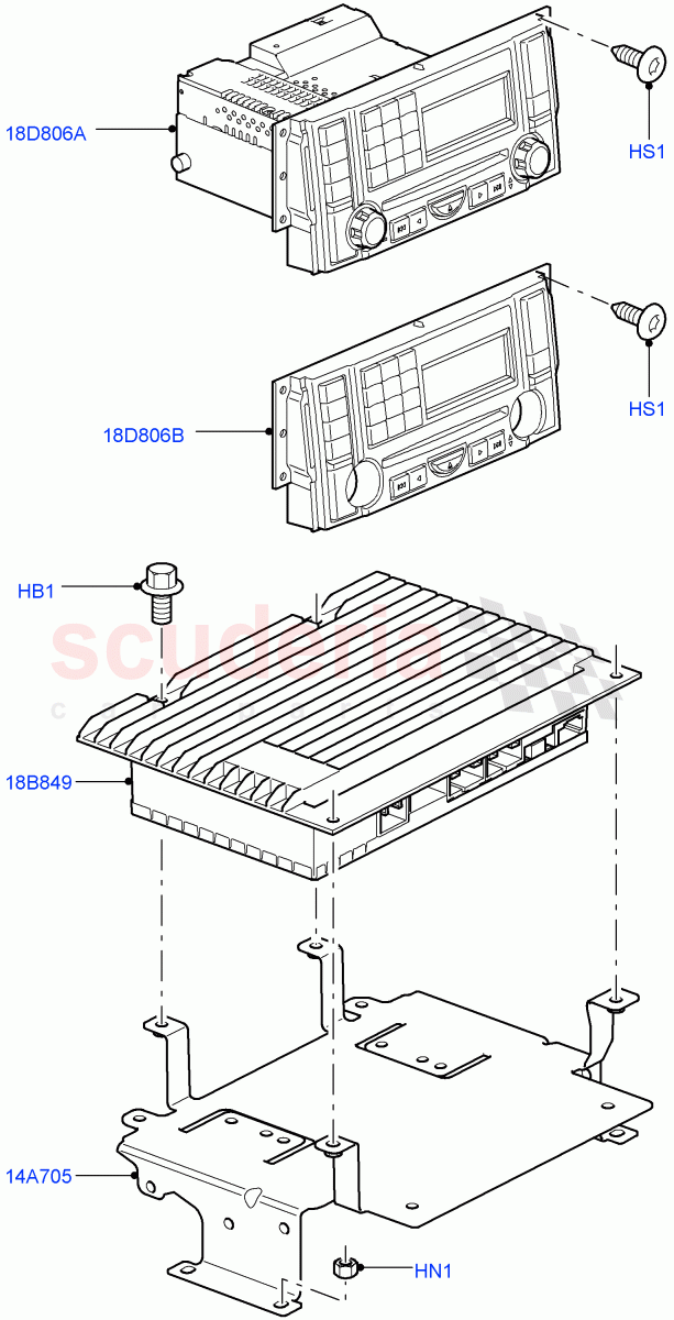 Audio Equipment - Original Fit ((V) TO9A999999) of Land Rover Land Rover Range Rover Sport (2005-2009) [4.2 Petrol V8 Supercharged]