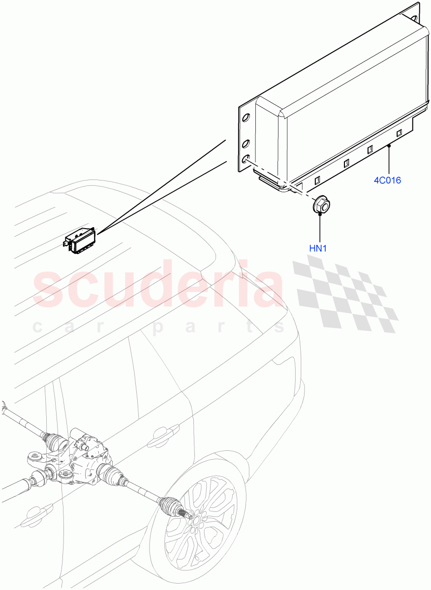 Rear Axle Modules And Sensors (Electronic Locking Differential) of Land Rover Land Rover Range Rover (2012-2021) [3.0 DOHC GDI SC V6 Petrol]