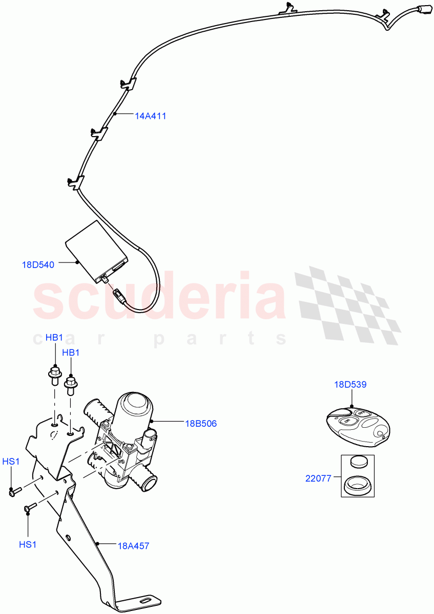 Auxiliary Fuel Fired Pre-Heater (Page A) (With Fuel Fired Heater) ((V) FROMAA000001) of Land Rover Land Rover Range Rover Sport (2010-2013) [5.0 OHC SGDI NA V8 Petrol]