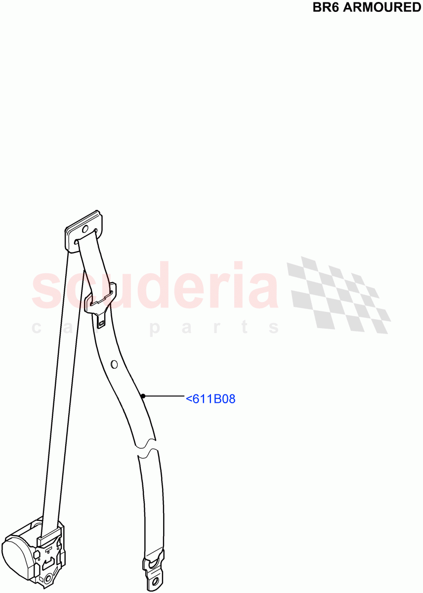 Front Seat Belts (With B6 Level Armouring) ((V) FROMAA000001) of Land Rover Land Rover Range Rover (2010-2012) [3.6 V8 32V DOHC EFI Diesel]