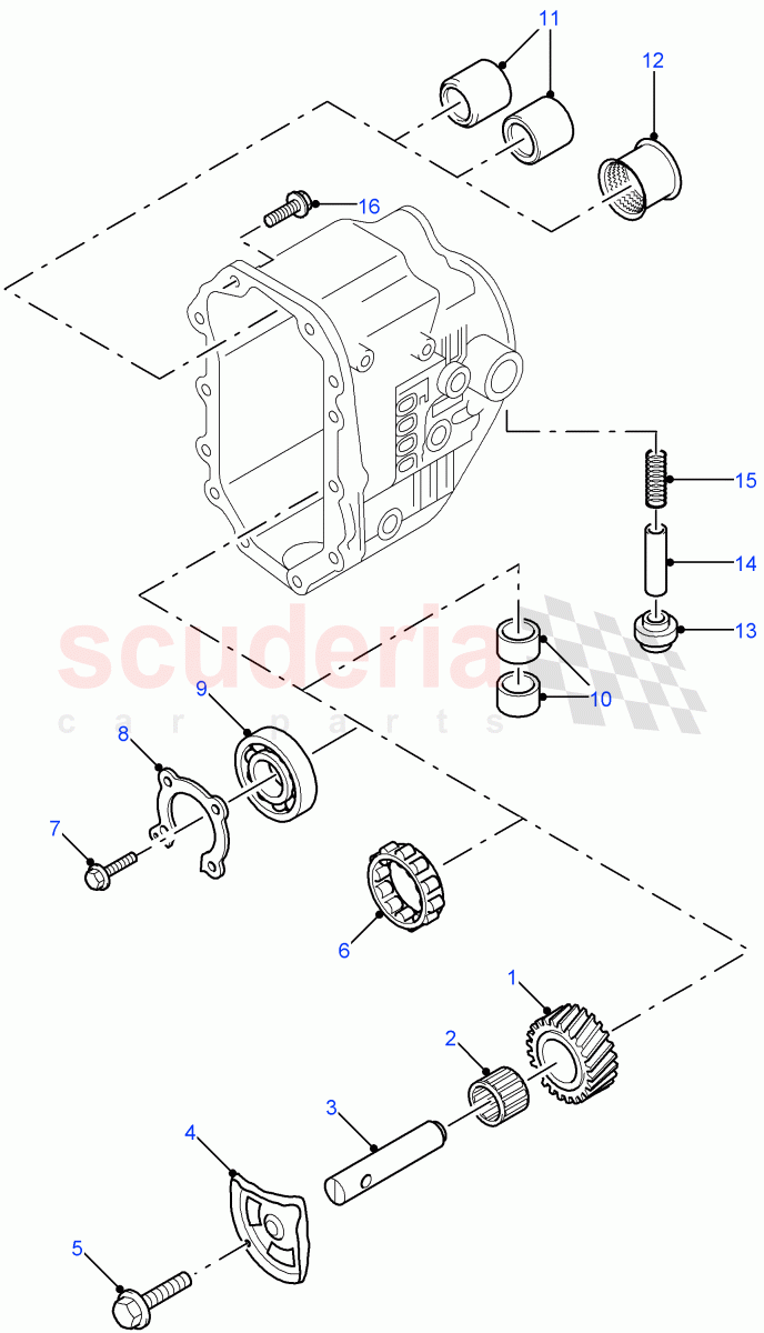 Manual Transmission External Cmpnts ((V) FROM7A000001) of Land Rover Land Rover Defender (2007-2016)