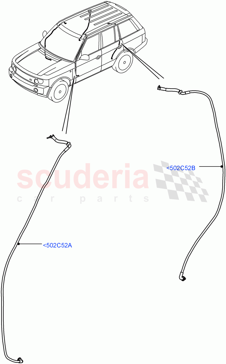 Sliding Roof Mechanism And Controls (Page B) (Less Armoured) ((V) FROMAA000001) of Land Rover Land Rover Range Rover (2010-2012) [5.0 OHC SGDI NA V8 Petrol]
