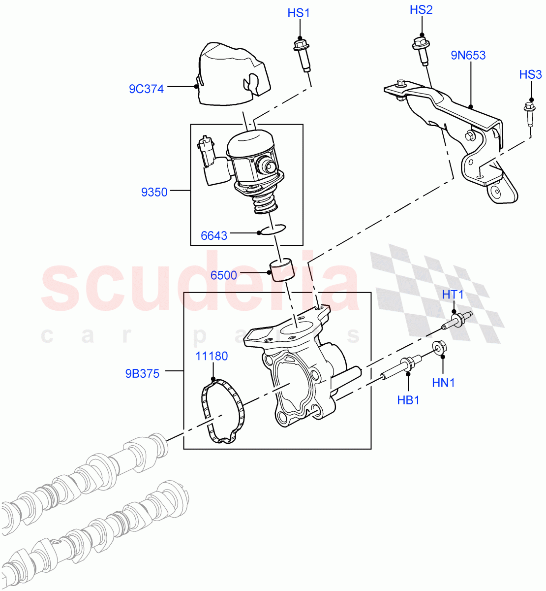 Fuel Injection Pump-Engine Mounted (2.0L 16V TIVCT T/C 240PS Petrol) of Land Rover Land Rover Range Rover Sport (2014+) [2.0 Turbo Petrol GTDI]