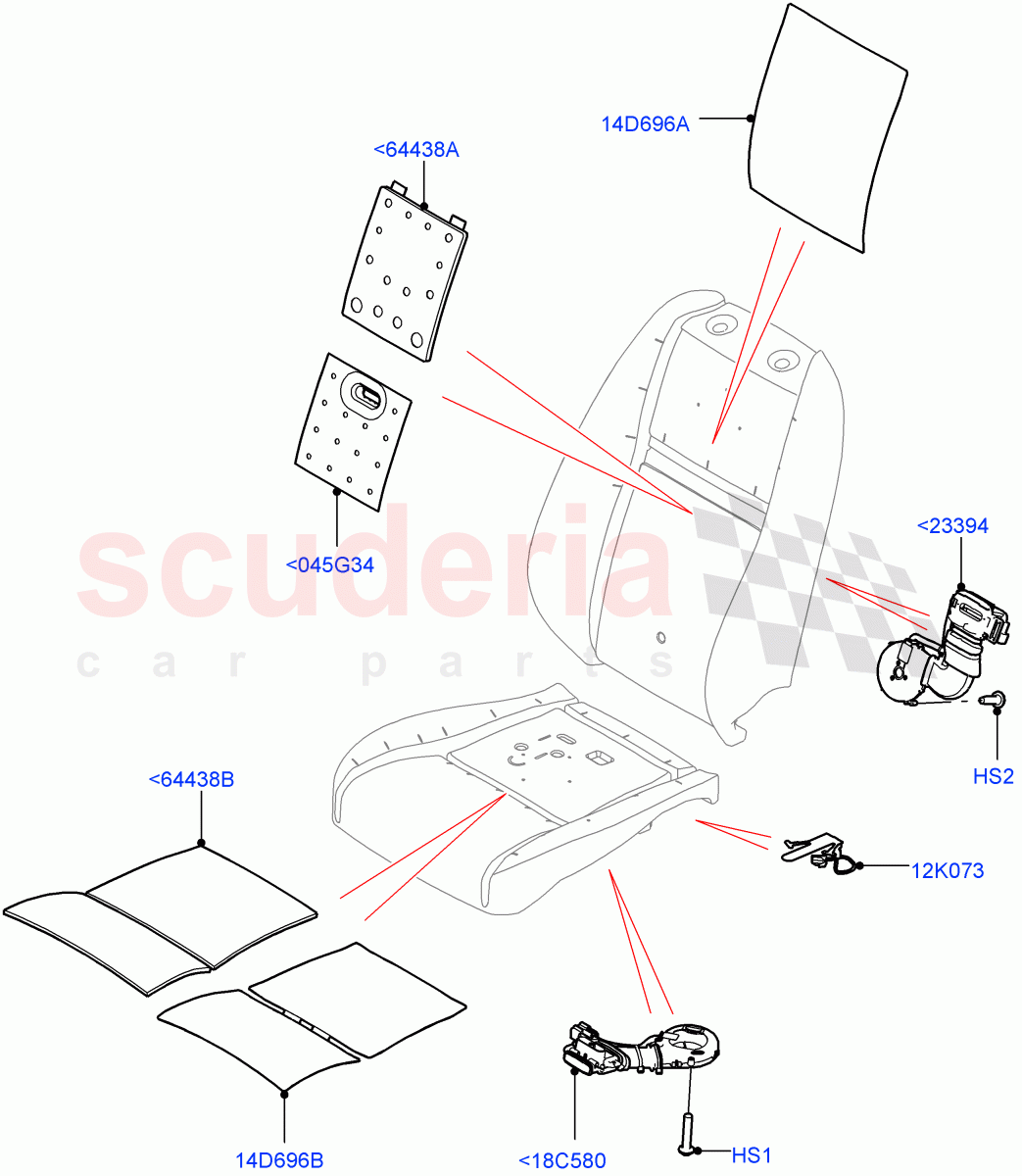 Front Seat Pads/Valances & Heating (Heating) (Changsu (China)) ((V) FROMKG446857) of Land Rover Land Rover Discovery Sport (2015+) [1.5 I3 Turbo Petrol AJ20P3]