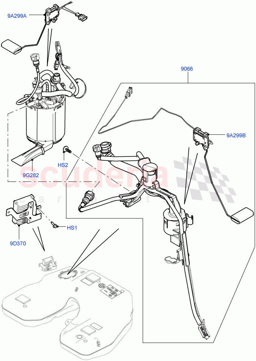 Fuel Pump And Sender Unit (5.0L OHC SGDI NA V8 Petrol - AJ133) ((V) TOGA999999) of Land Rover Land Rover Range Rover (2012-2021) [5.0 OHC SGDI NA V8 Petrol]