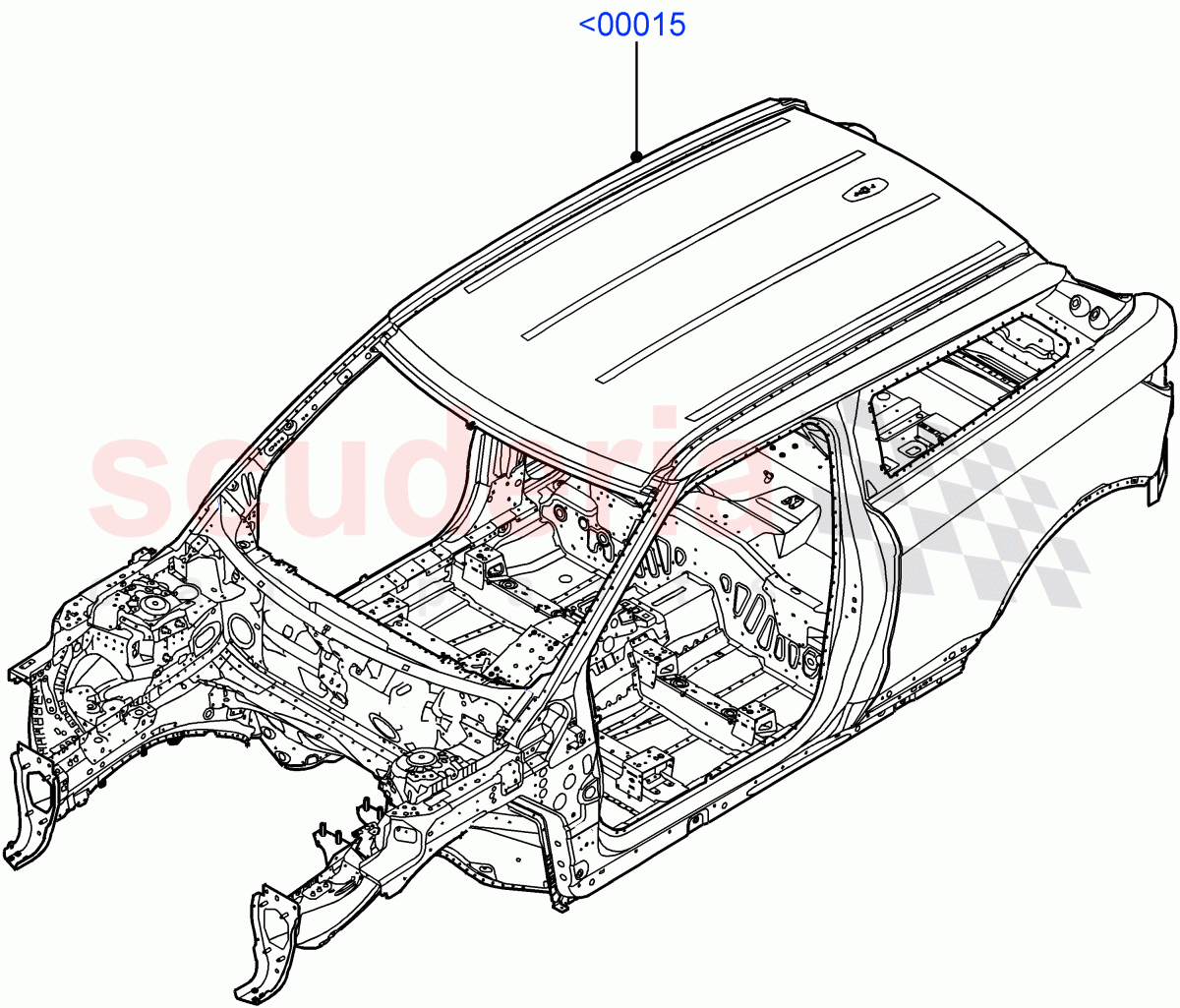Bodyshell (3 Door, Halewood (UK)) of Land Rover Land Rover Range Rover Evoque (2012-2018) [2.0 Turbo Petrol GTDI]